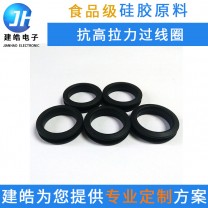 工廠定制抗高撕拉橡硅膠制品 氣相膠硅膠過(guò)線(xiàn)環(huán)